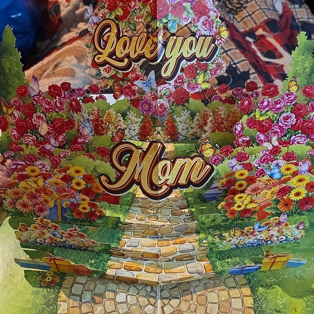 Floral 'Best Mom Ever' Greeting Card Love You Mom 3D Pop Up Card